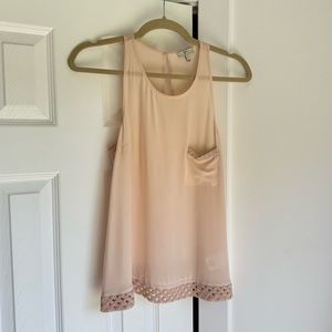 Joie Vashi Beaded Silk Tank